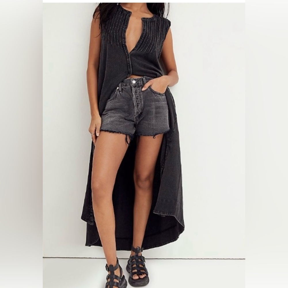 Free people pin-tucked knit midi dress - Picture 2 of 10